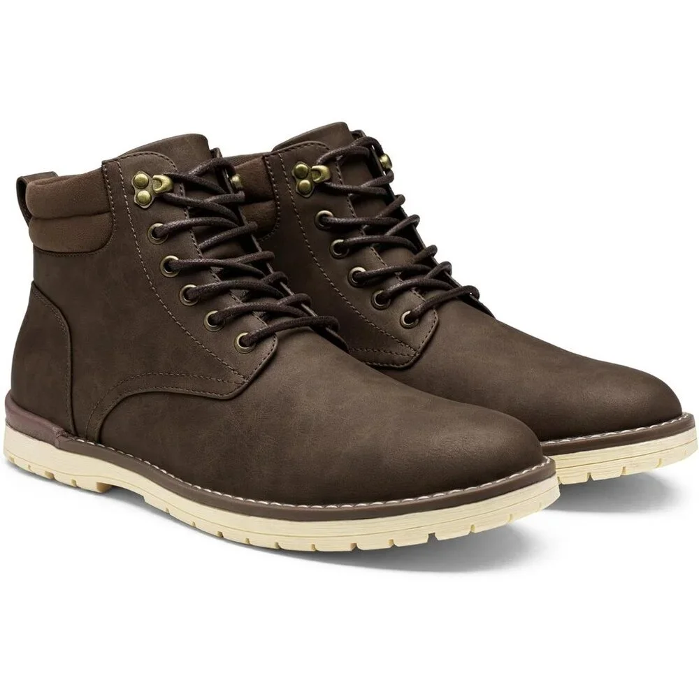 〽️Men's Chukka Hiking Boots Dark Brown Casual Waterproof Lace Up Comfort Shoes
